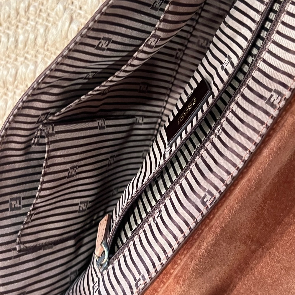 Fendi Cognac Leather Chameleon Satchel Bag - Picture 7 of 16
